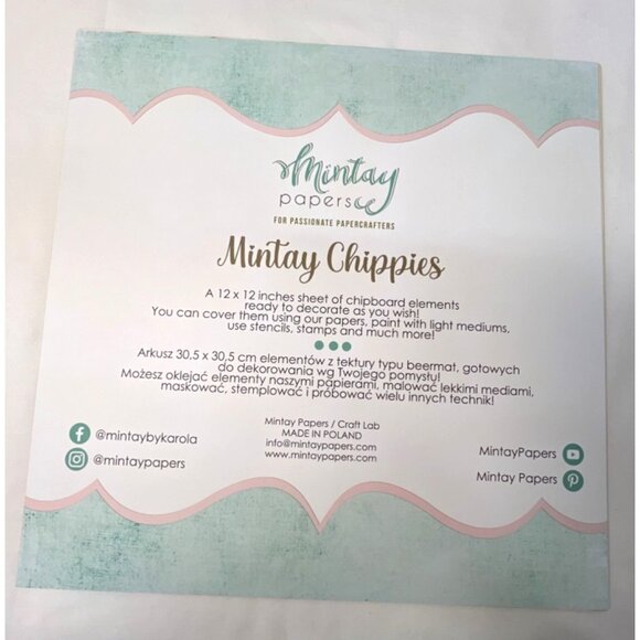 Mintay Chippies Chipboard Decor Elements Spring Set MT-CHIP2-D46 - Picture 3 of 4